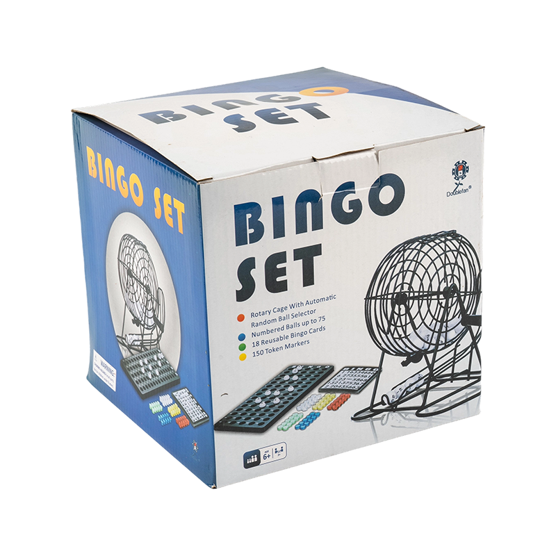 Conjunto de bola de bingo branca de luxo portátil