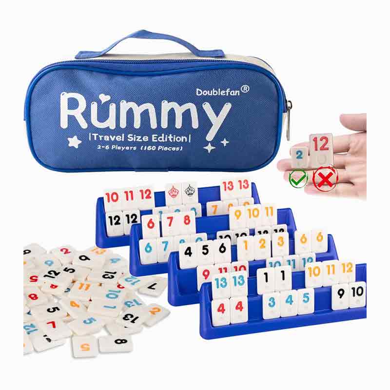 6 jogadores Mini Rummy Number Card Game Set