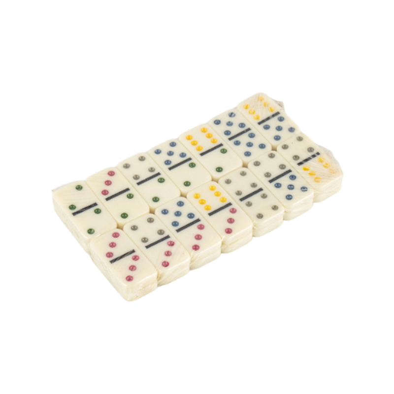 Conjunto de Domino do padrão de ponto colorido